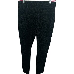 Old Navy Stevie High Rise Black Pull-On Stretch Skinny Pants Textured Print XL